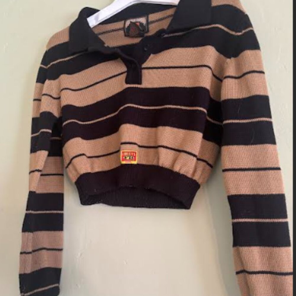 FB county long sleeve Charlie Brown crop top